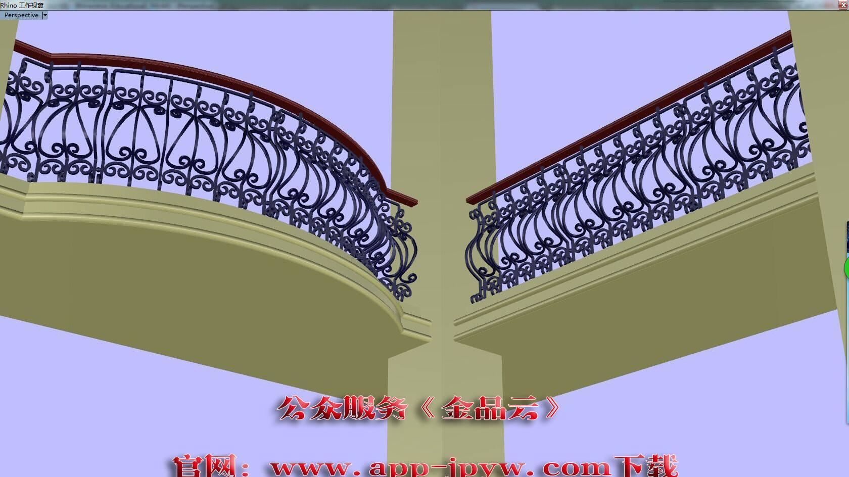 铜艺栏杆 铝艺栏杆 铁艺阳台栏杆3D绘图CAD绘图 视频-0010示例图5