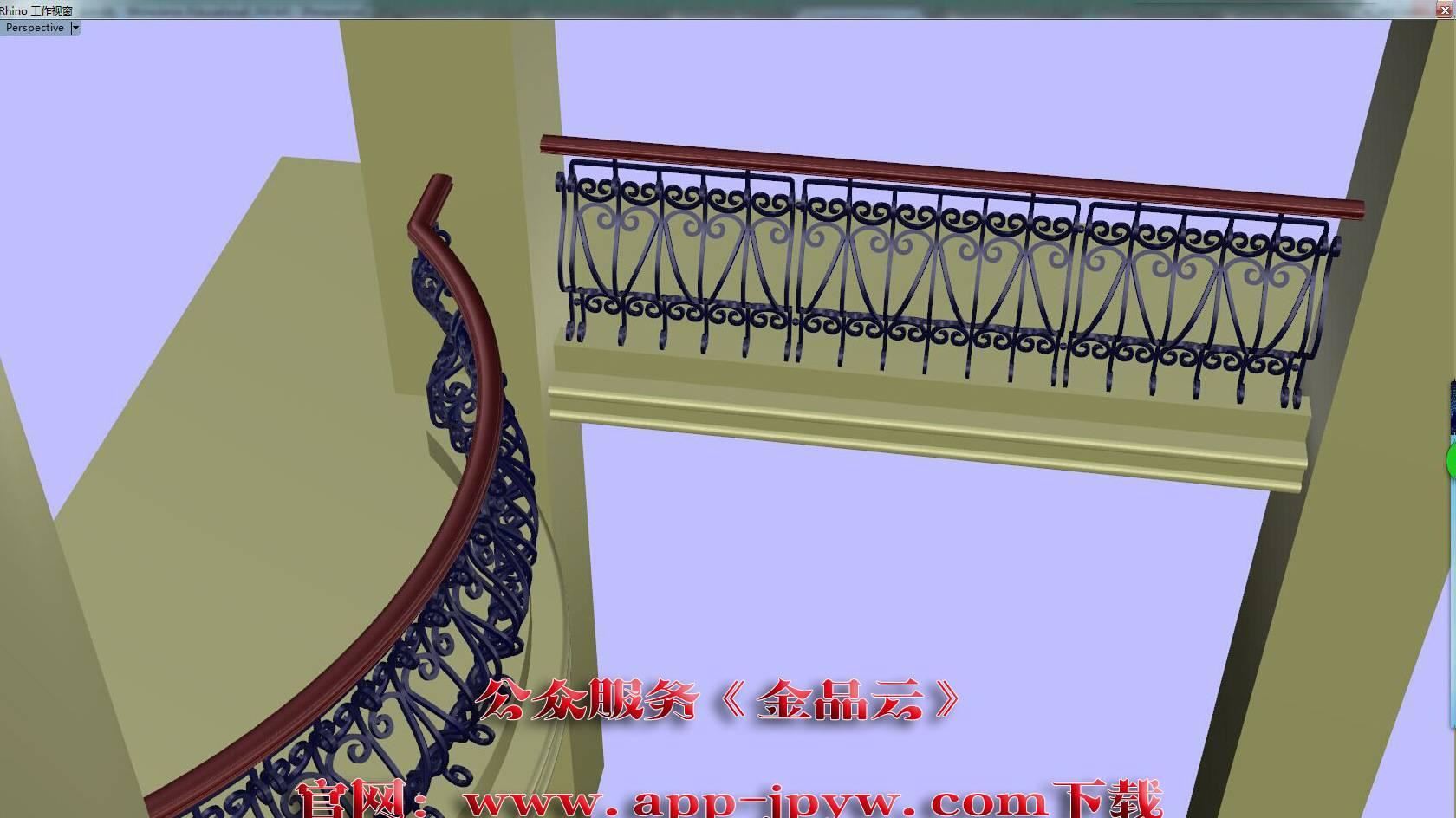 铜艺栏杆 铝艺栏杆 铁艺阳台栏杆3D绘图CAD绘图 视频-0010示例图9