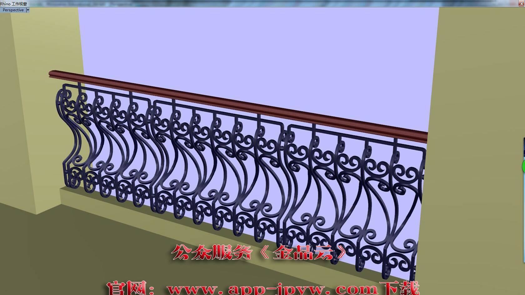 铜艺栏杆 铝艺栏杆 铁艺阳台栏杆3D绘图CAD绘图 视频-0010示例图11