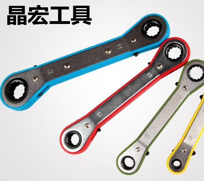 晶宏五金工具 雙頭多用梅花扳手公制棘輪扳手全規格手動棘輪套裝示例圖2