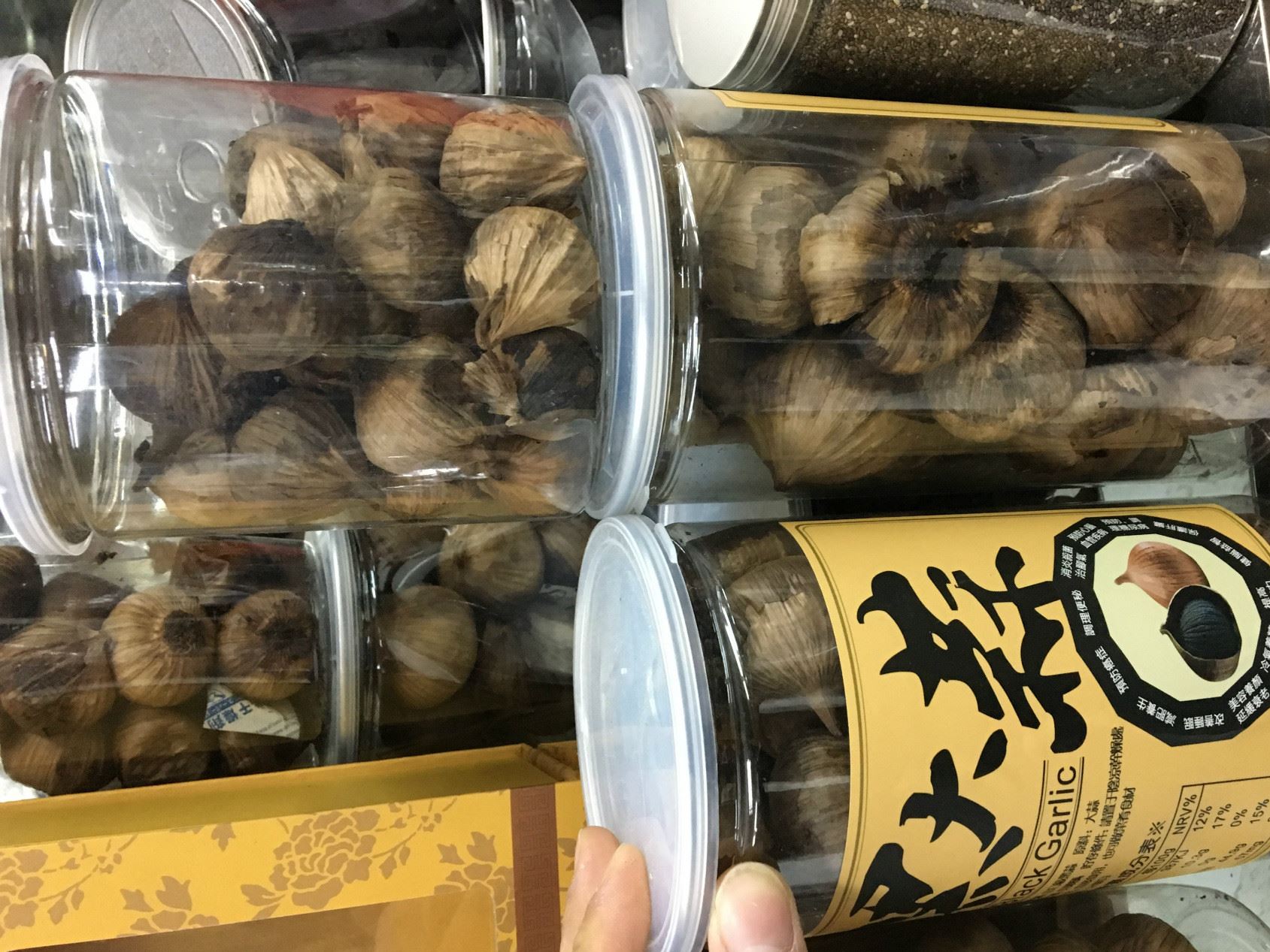 黑蒜獨(dú)頭 廠家批發(fā)黑蒜米黑蒜頭500克30-40頭罐裝 養(yǎng)生黑金蒜示例圖1