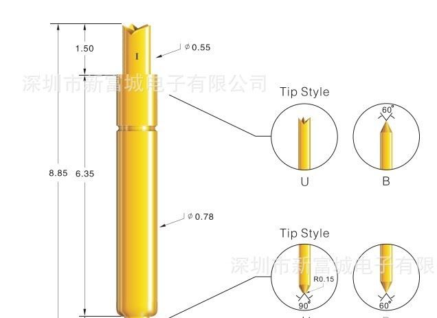 新富城探針廠家直銷雙頭探針示例圖1