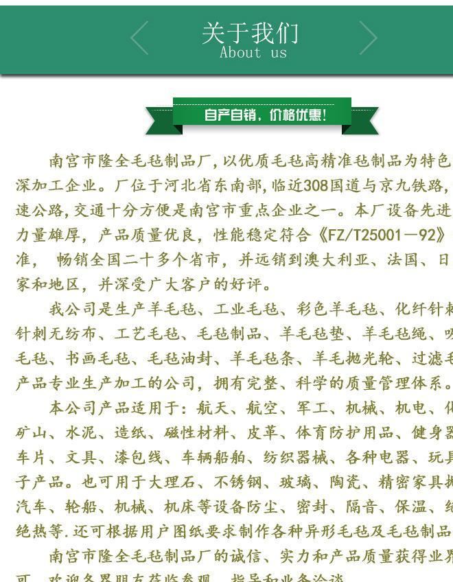 供應彩色南宮毛氈無紡布 無紡布廠家批發(fā)丙綸寬幅針刺毛氈無紡布示例圖12