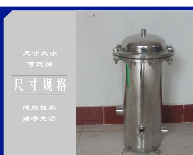 廠家直銷不銹鋼精密過濾多功能微孔濾芯普通法蘭式精濾器示例圖5