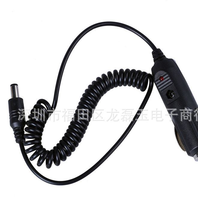 對(duì)講機(jī)車載充電器 寶鋒UV-5R車充借電器 車載借電 12V小車車充線示例圖1