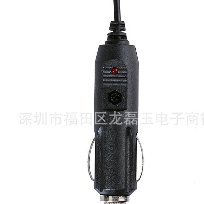 對(duì)講機(jī)車載充電器 寶鋒UV-5R車充借電器 車載借電 12V小車車充線示例圖4