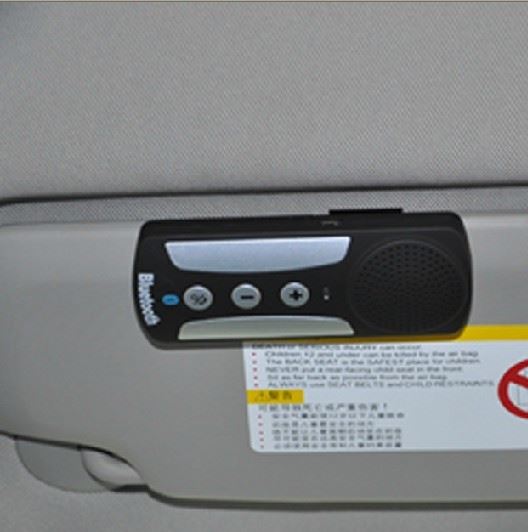 新款 遮陽板車載藍牙免提車載免提汽車藍牙電話 英文語音示例圖3