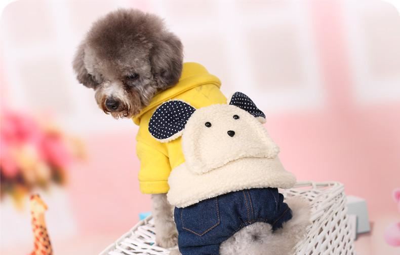廠家直銷(xiāo)冬裝狗狗衣服四腳衣泰迪寵物衣服 批發(fā)貴賓狗狗用品示例圖11