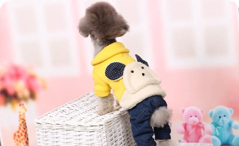 廠家直銷(xiāo)冬裝狗狗衣服四腳衣泰迪寵物衣服 批發(fā)貴賓狗狗用品示例圖13