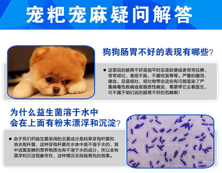 爵氏益生菌宠物狗狗猫腹泻呕吐拉肚子犬调理肠胃宝拉稀便秘挑厌食示例图16