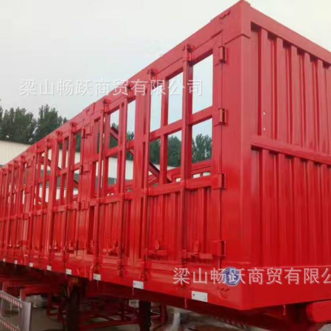 廠家直銷鵝頸倉(cāng)欄式半掛車 廠家定做 質(zhì)量示例圖9