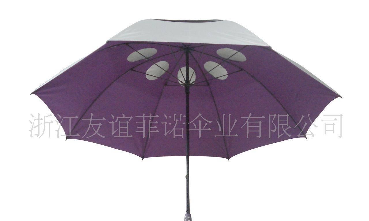 雨傘廠家定做纖維高爾夫傘 直桿傘創(chuàng)意高爾夫傘雙層銀膠布示例圖19