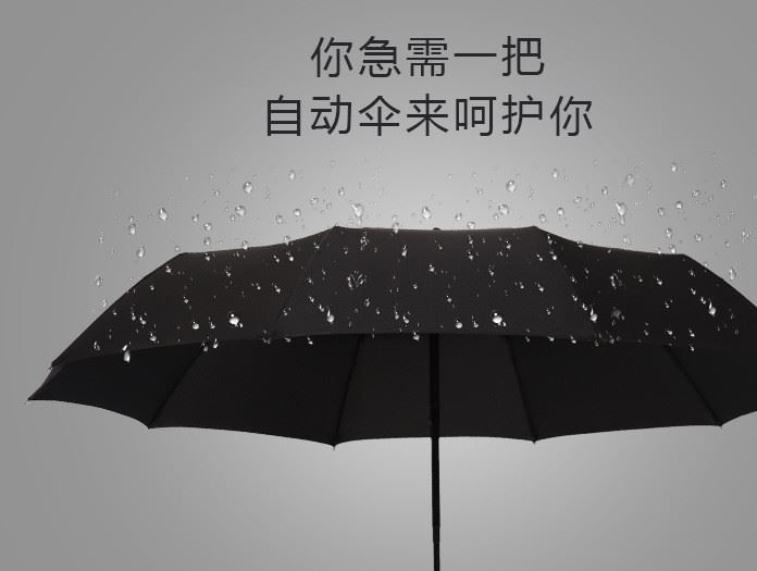 菲諾商務(wù)全自動(dòng)雨傘 品牌禮品廣告?zhèn)愣ㄗ?廠家雨傘批發(fā)可加印LOGO示例圖35