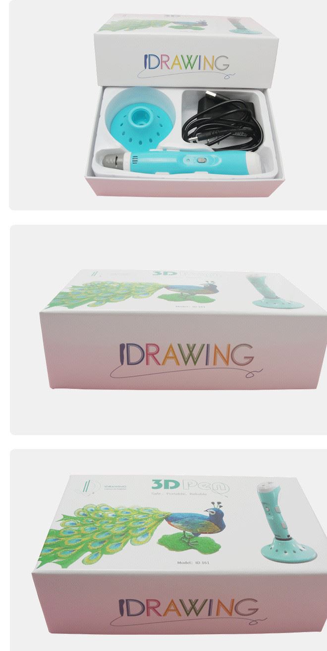 3d打印筆低溫可充電兒童3d繪畫立體筆充電3d筆益智筆兒童禮物示例圖12