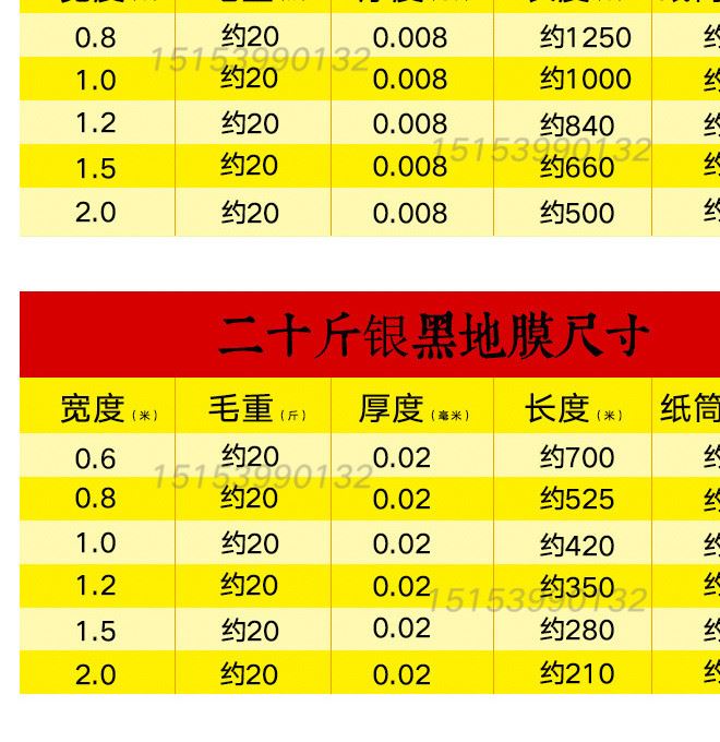 廠家直銷5公斤 反光地膜 銀黑地膜 雙色地膜果樹除草地膜 1.2S厚示例圖6