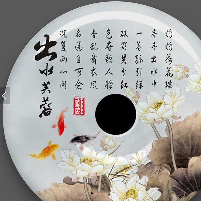 玉石玉璧精雕圖平安扣客廳裝飾擺件創意酒柜禮品直銷批示例圖5