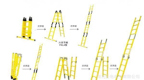 廠家直銷 電工絕緣梯  玻璃鋼 支持各種定做 人字梯示例圖2