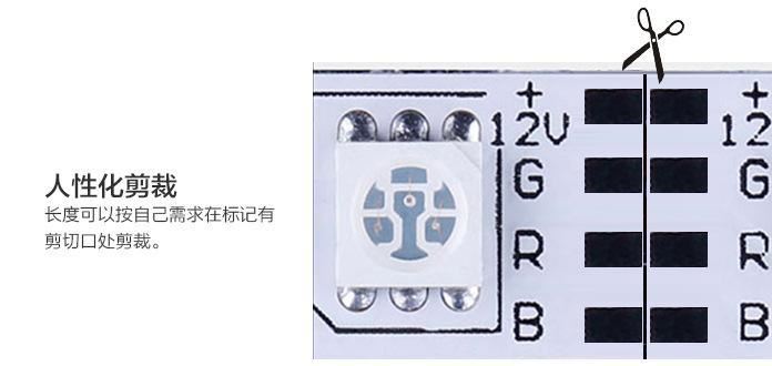 led灯带5050rgb灯条12vled贴片硬灯条变色七彩广告装饰灯具示例图13