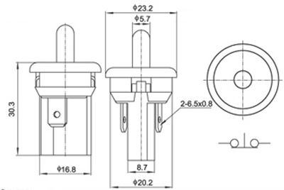 門開關(guān)、廚窗開關(guān)、按鈕開關(guān)，小電器開關(guān),XC-330、按鍵開關(guān)示例圖2