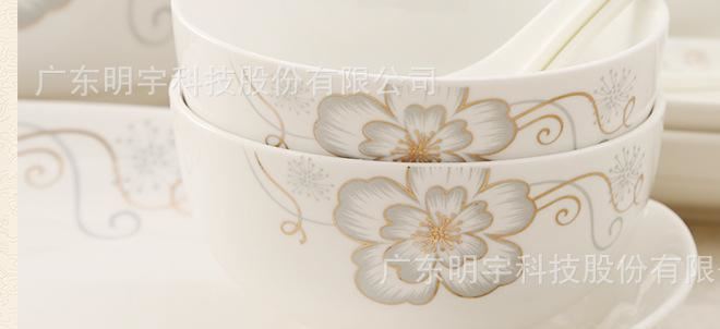 陶瓷家用套餐骨質瓷禮品贈品46頭金玉良言套餐廠家直銷批發(fā)示例圖11