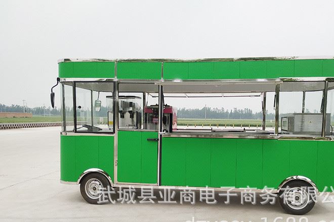 電動小吃車多功能四輪餐車移動早餐快餐油炸燒烤冷飲車美食車房車示例圖18