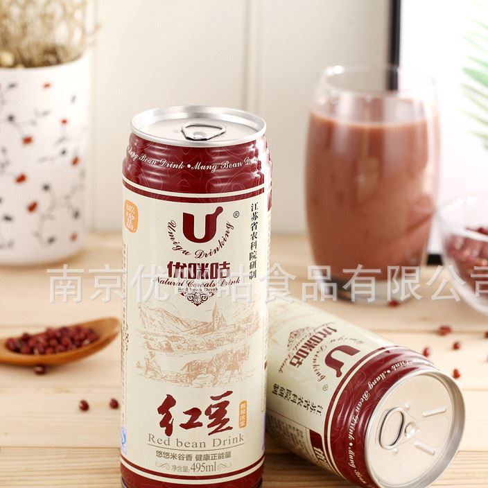 優(yōu)咪咕新品批發(fā)  紅豆薏米雜糧飲料   健康兒童代餐谷物飲品示例圖1