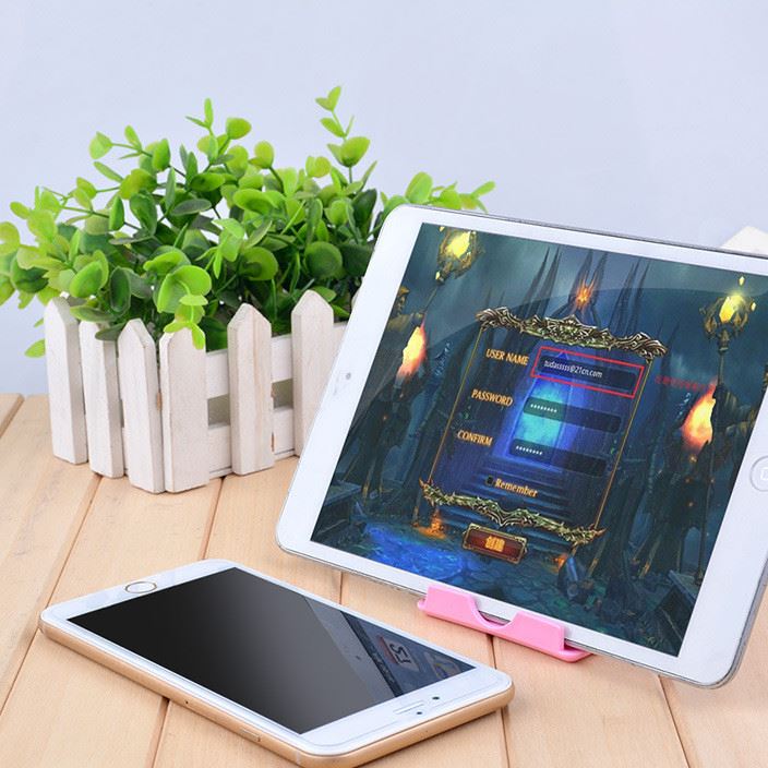 工廠直銷可調角度手機支架 創意桌面折疊支架五檔調節示例圖8