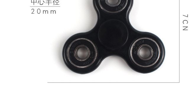 新款炫彩三葉指尖陀螺金屬spinner魔幻減壓神器手指間陀螺玩具示例圖7