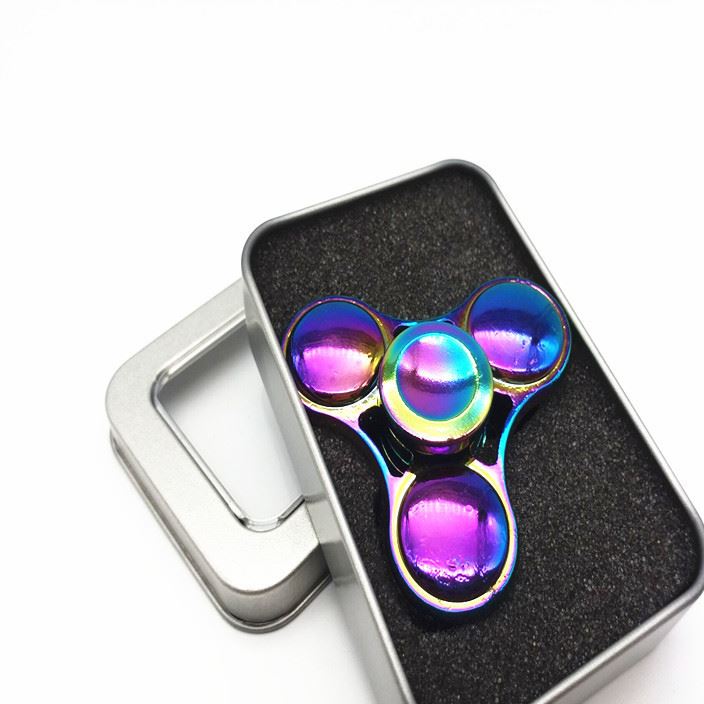 新款炫彩三葉指尖陀螺金屬spinner魔幻減壓神器手指間陀螺玩具示例圖10