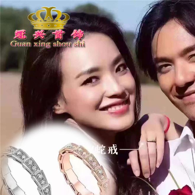 S925銀手飾蛇形戒子結(jié)婚鉆戒 個性女歐美指環(huán) 明星舒淇同款戒指示例圖1