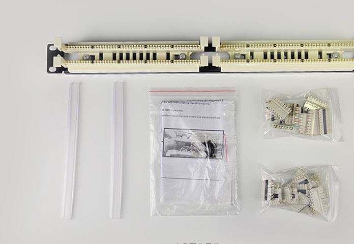 tengfei100對(duì)110語音跳線架 RJ11電話配線架 含模塊 符合19寸機(jī)架示例圖11