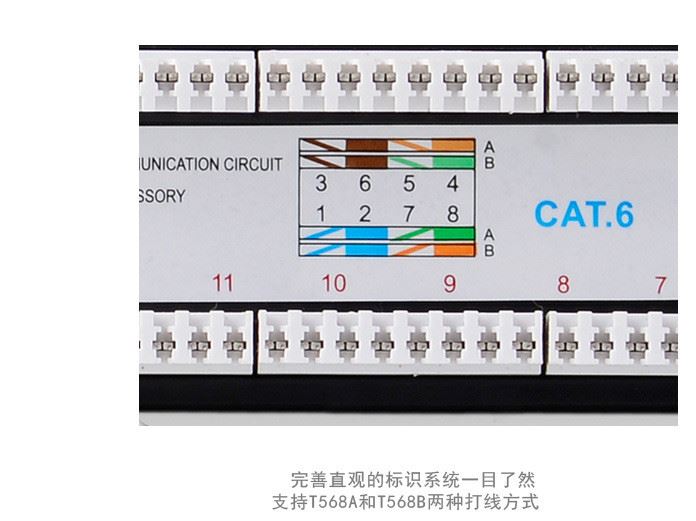tengfei騰飛六類(lèi)非屏蔽24口網(wǎng)絡(luò)千配線架 工程網(wǎng)線 綜合布線工具示例圖7