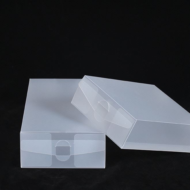 廠家熱銷PET折盒包裝盒PP磨砂彩色塑料包裝盒子定制pvc塑料包裝盒示例圖4