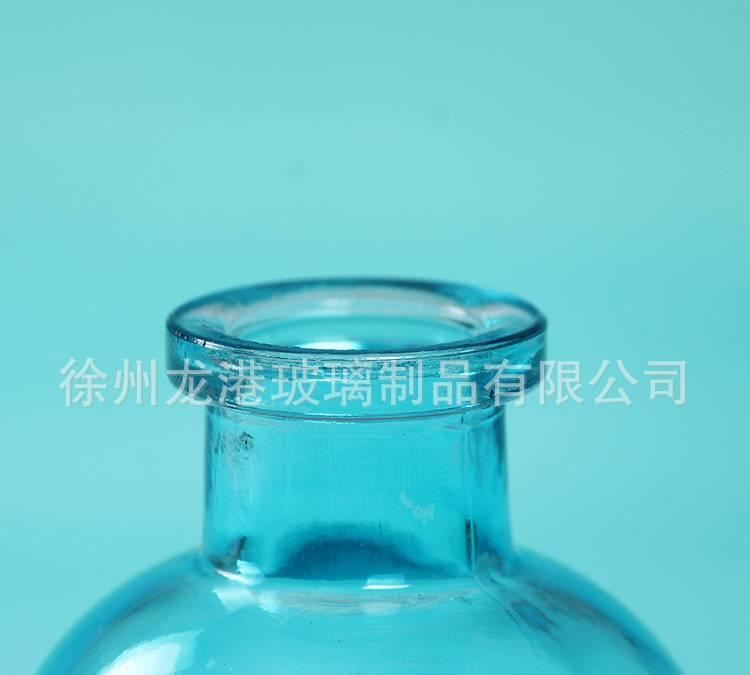 玻璃瓶軟香薰瓶木塞彩色水培插花瓶示例圖4