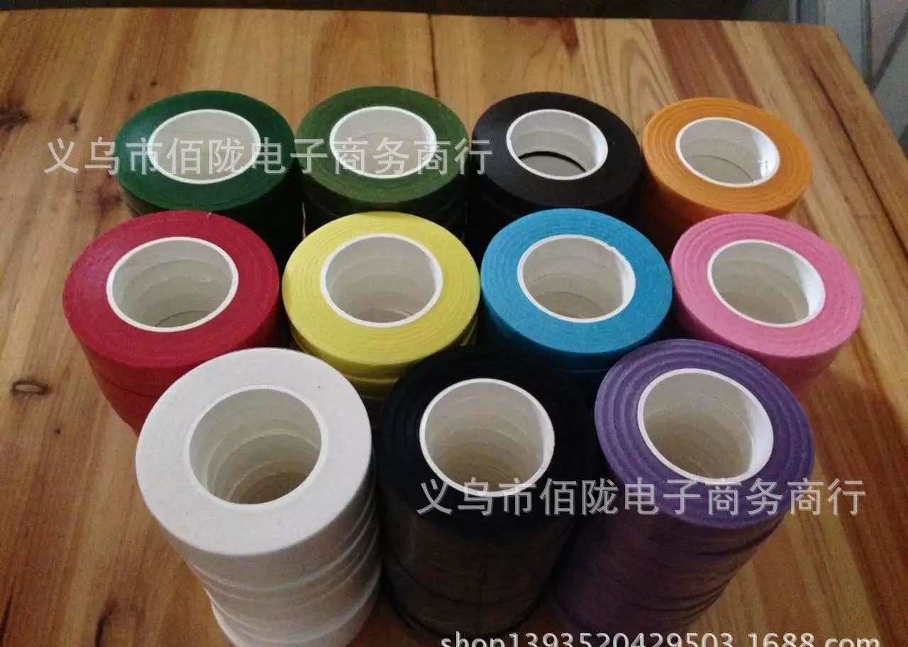 廠家直銷紙藝專用綠色膠帶 手工DIY紙膠布 花藝彩色膠帶批發(fā)示例圖2