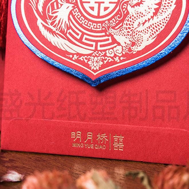 新年喜字燙金紅包結(jié)婚個(gè)性創(chuàng)意硬紙質(zhì)加厚利是封壓歲塞門小紅包袋示例圖8