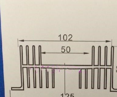 铝型材合金MTC 25A 110A 160A 110*125*50 单相固态SSR散热器铝片示例图4