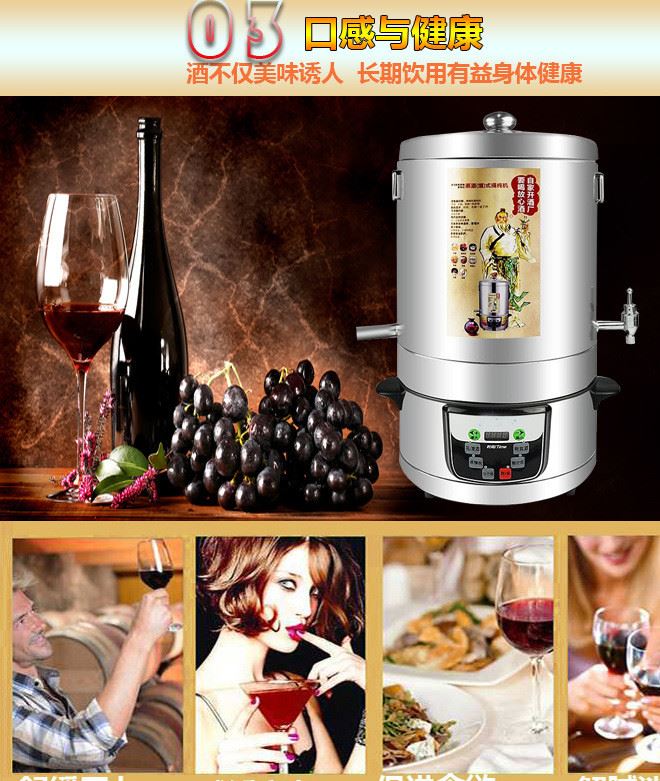 廠家批發 多功能家用釀酒機 家庭釀酒設備 蒸餾提純機 小型純露機示例圖4