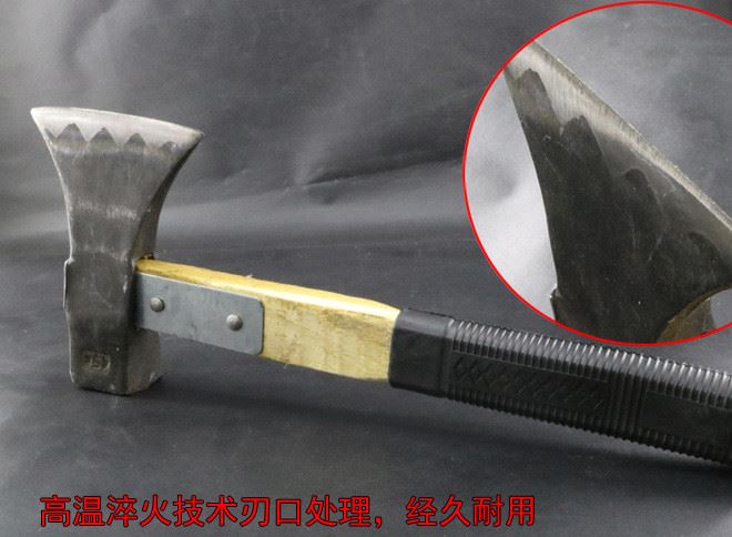 劈柴斧頭砍樹(shù)砍柴單刃斧加固手柄錘斧已開(kāi)刃手工鍛打木工斧子斧頭示例圖3