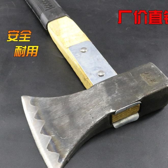 劈柴斧頭砍樹(shù)砍柴單刃斧加固手柄錘斧已開(kāi)刃手工鍛打木工斧子斧頭示例圖5