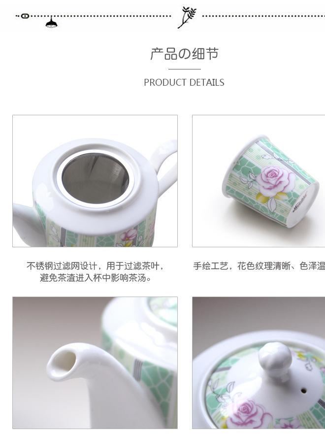 創(chuàng)意可愛(ài)日式卡通KT貓熊貓哆啦A夢(mèng)陶瓷功夫茶具套裝花茶茶壺家用示例圖14