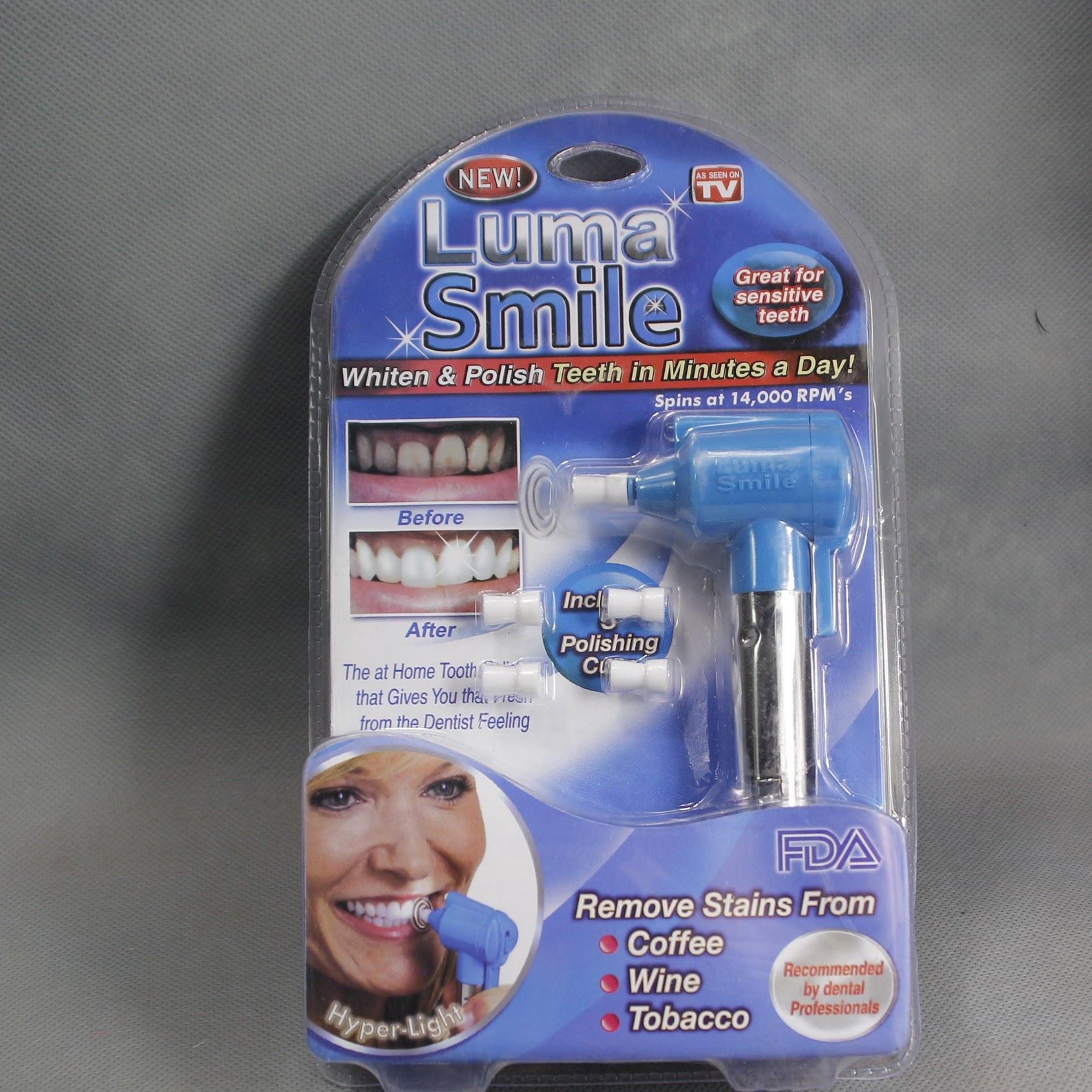 TV新品 Luma Smile 牙齒拋光機 橡膠頭牙齒美白儀 牙刷機 潔牙器示例圖4