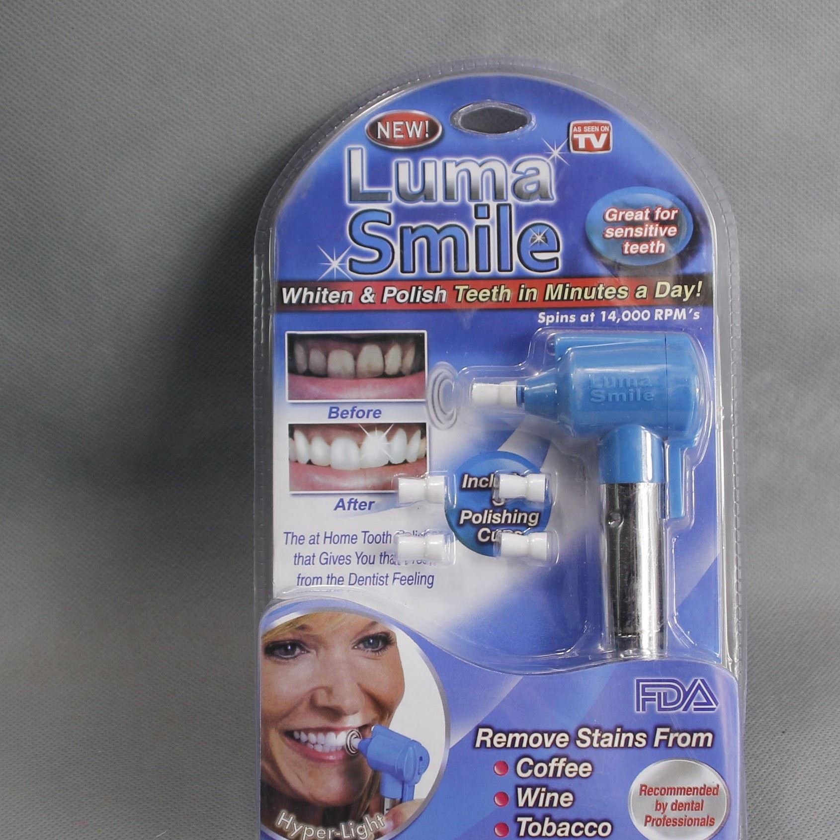 TV新品 Luma Smile 牙齒拋光機 橡膠頭牙齒美白儀 牙刷機 潔牙器示例圖5