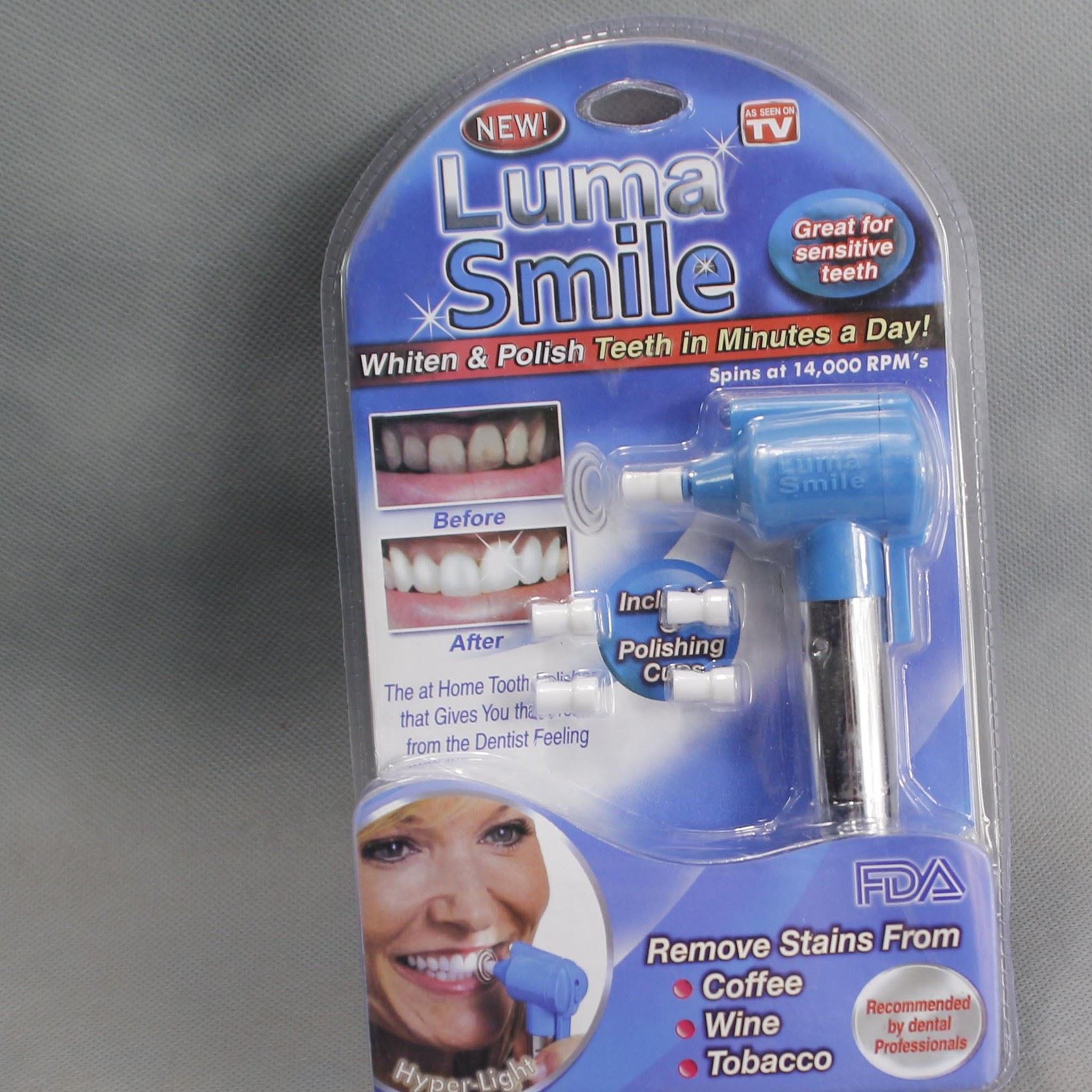 TV新品 Luma Smile 牙齒拋光機 橡膠頭牙齒美白儀 牙刷機 潔牙器示例圖6