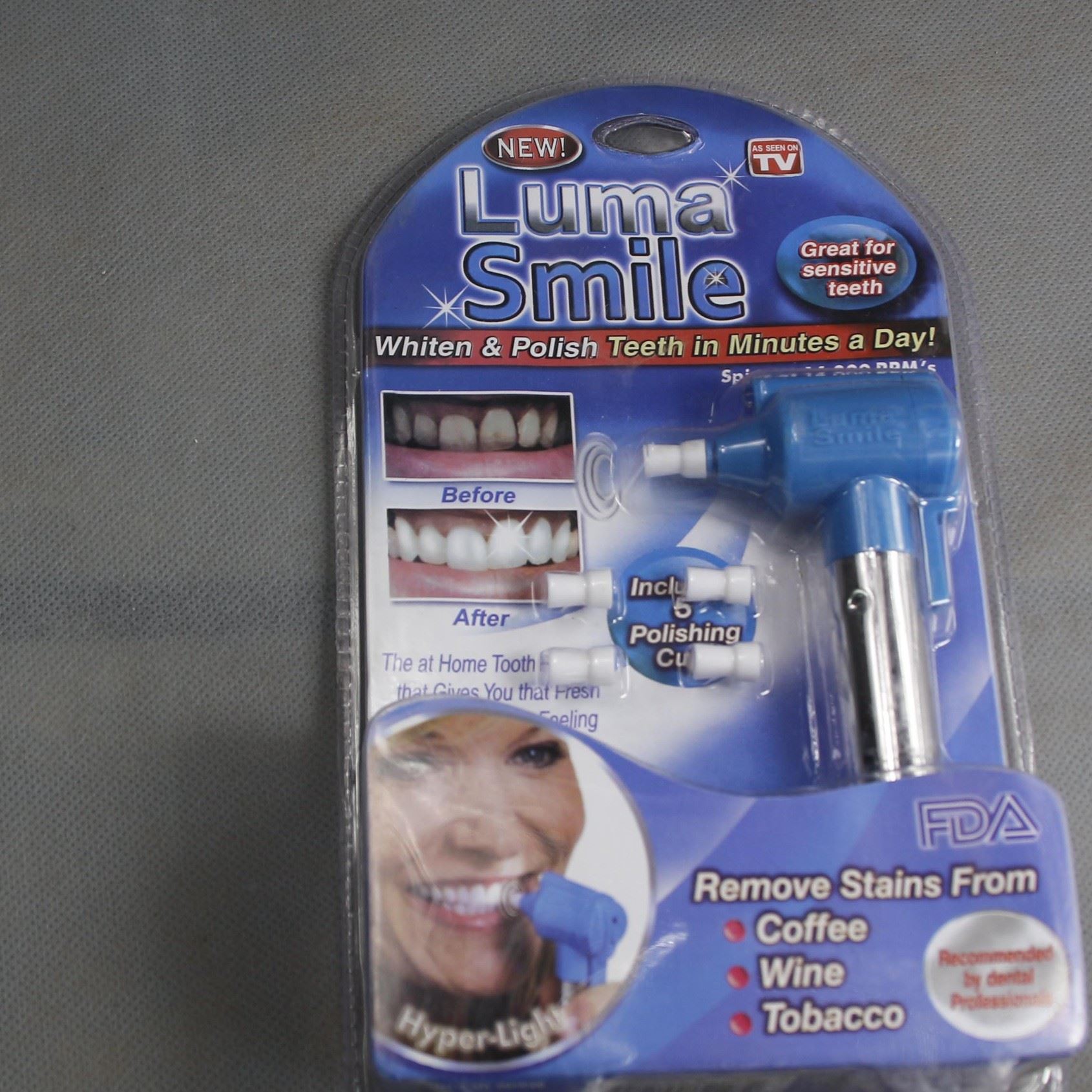 TV新品 Luma Smile 牙齒拋光機 橡膠頭牙齒美白儀 牙刷機 潔牙器示例圖2