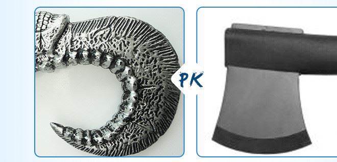 廠家直銷萬(wàn)圣節(jié)化裝舞會(huì)Pe材料 吊牌包裝骷髏 AB2款混裝錘斧 鉤示例圖9