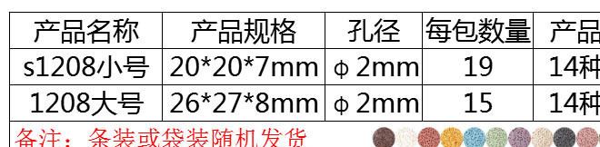 DIY加工手工活飾品配件原創(chuàng)彩色火山巖項(xiàng)鏈?zhǔn)宙溞男团渲樯⒅?批發(fā)示例圖13