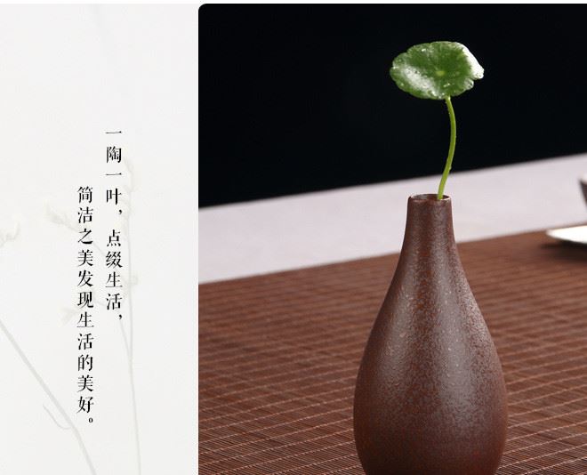 古陶粗陶復(fù)古小花瓶花器花插茶具擺件陶藝家居飾品陶器玉人窯批發(fā)示例圖18