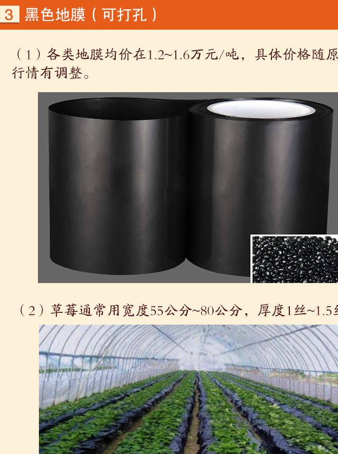 農(nóng)膜 大棚膜 高透光消霧流滴膜 地膜 雙色地膜 反光地膜示例圖4