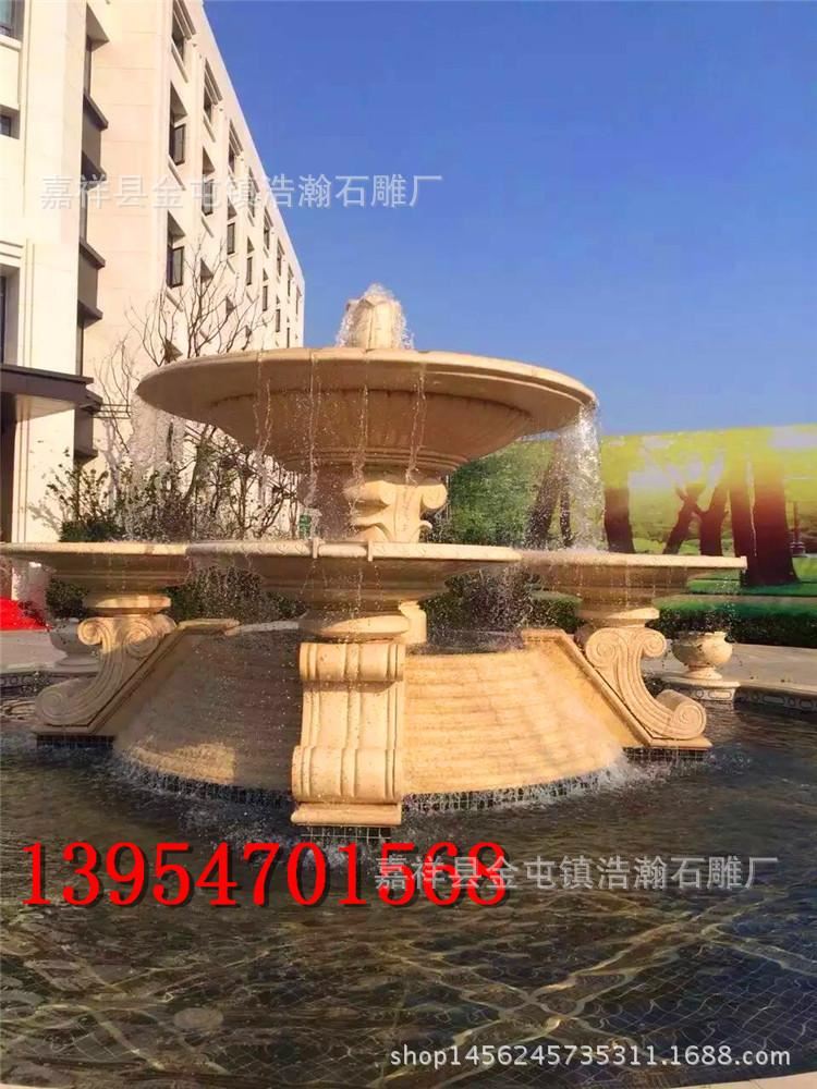 加工定做。各種規格尺寸的石雕噴泉示例圖2